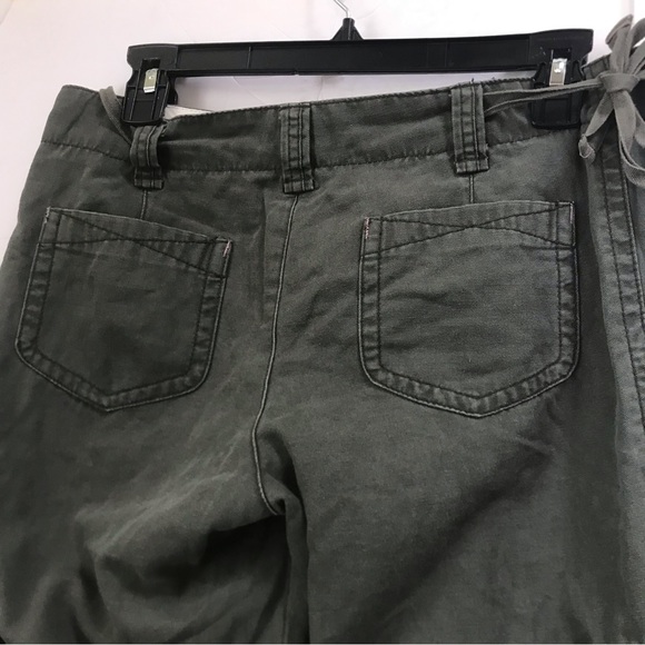 Aritzia Talula Cargo Military Cotton Pants Pockets Straight Leg Jogger Zipper 6 - Picture 6 of 16
